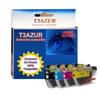 T3AZUR - 2+2 Compatible Cartridges Brother MFC-J491DW, MFC-J497DW, MFC-J890DW, MFC-J895DW, LC3213 XL