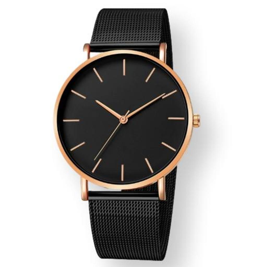 Watch Simple Elegant Deemount Select Quartz Movement Mineral Glass Watch 1 Men's Men's (Gold)