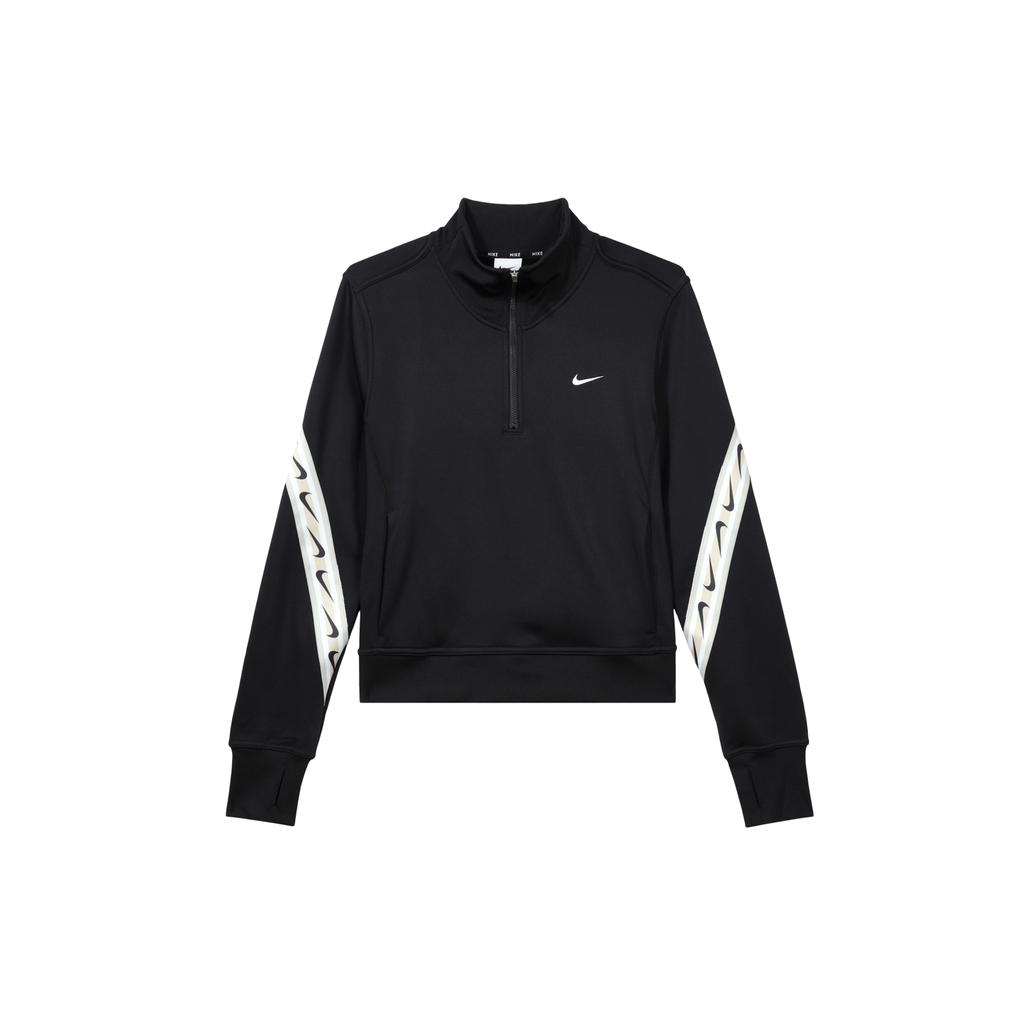 Nike Therma FIT One Sweatshirts Women's Black Stand Collar Moderate Regular FB5170-010