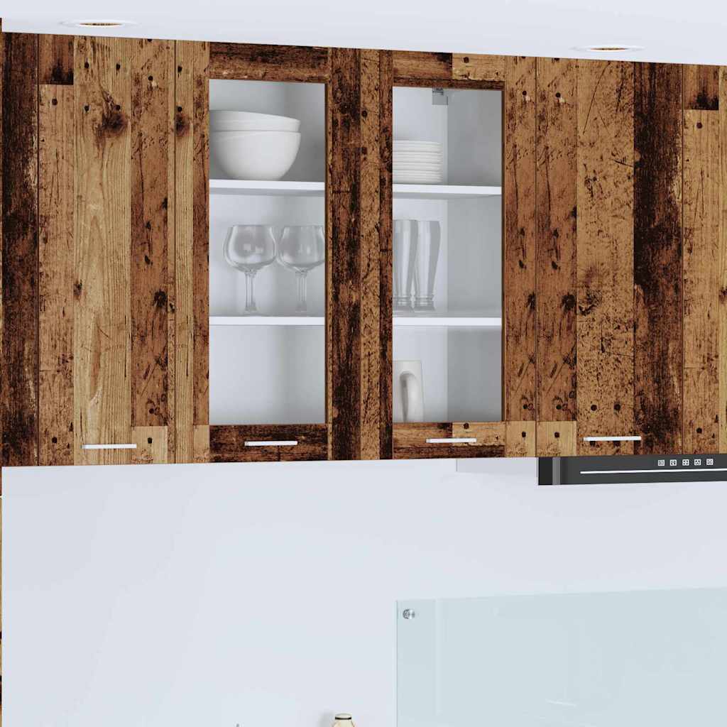 Hanging Cabinet with Storage Reclaimed Wood Look 80 x 31 x 80 cm Engineered Wood
