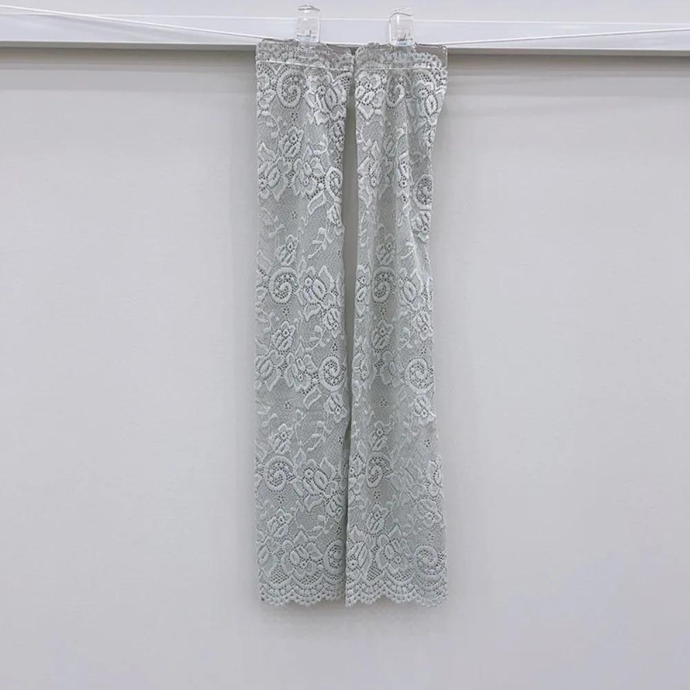 Anti-UV Lace Ice Silk Sleeves Sun Protection Long-sleeved Glove Sunscreen Sleeve Arm Covers UV Insulation Cycling Gloves Outdoor