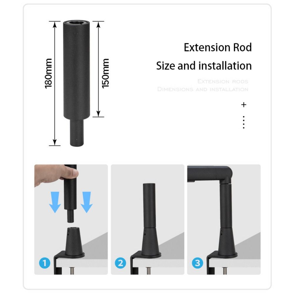 Aluminium Studio Low Profile Mic Arm Mic Low Level Cantilever Bracket  Broadcasting Room