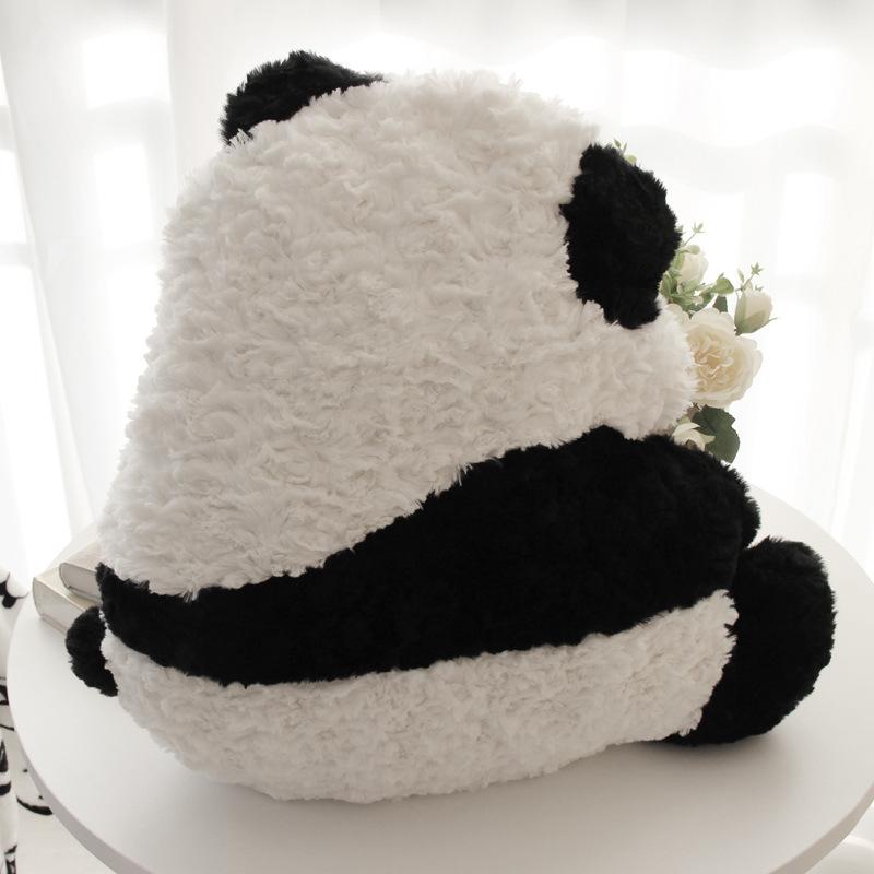 

Подушка-плед с видом панды сзади, мультяшная плюшевая игрушка, диванная подушка, подушка для сиденья, милый офисный плед для ланча 50cm