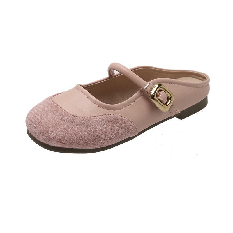 Туфли Мэри Джейн на мягкой подошве с круглым носком и неглубоким вырезом весенние для универсальные на плоской подошве полушлепанцы женские удобные 40 3549₽