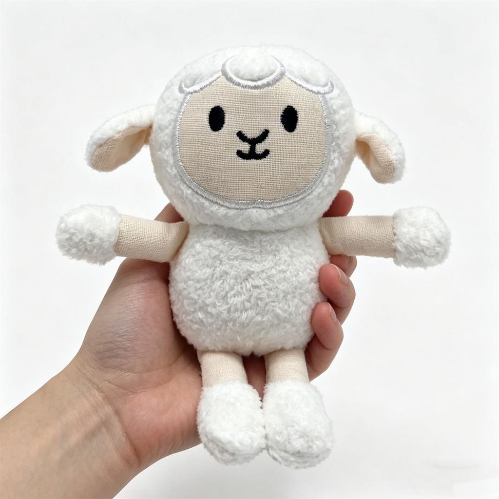 Plush Sheep Stuffed Animal Soft Fabric Toy Small Size 13cm Lightweight and Portable Plush Toy for Kids and Collectors