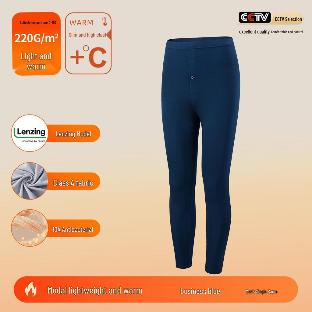 Class A Lenzing Modal 80-Count Warm Base Layer Set: Men's & Women's Autumn Heat-Generating Skinwear