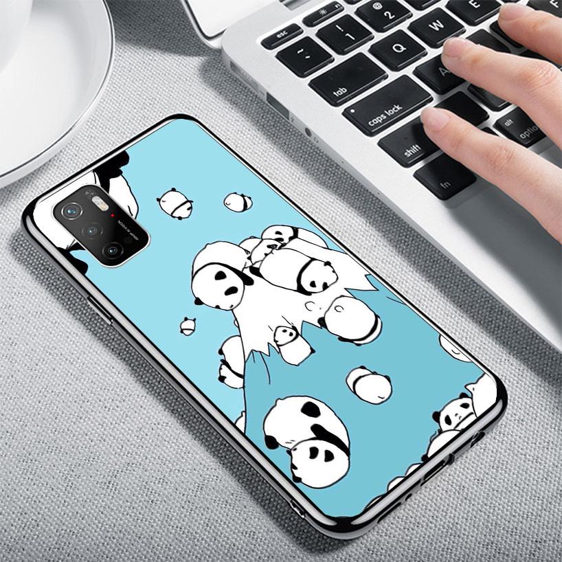 Cartoon Cute Panda Bear Phnoe Case for Xiaomi Poco X5 X6 X7 Pro X4 Gt F7 Ultra M8 M7 Redmi 15C 15 13C 13 12C 12 Unique Cover Coq