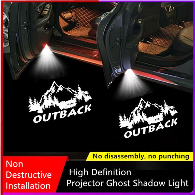 LED Car Door Logo Lights Projector Accessories For Subaru Outback 2012-2024 tere2