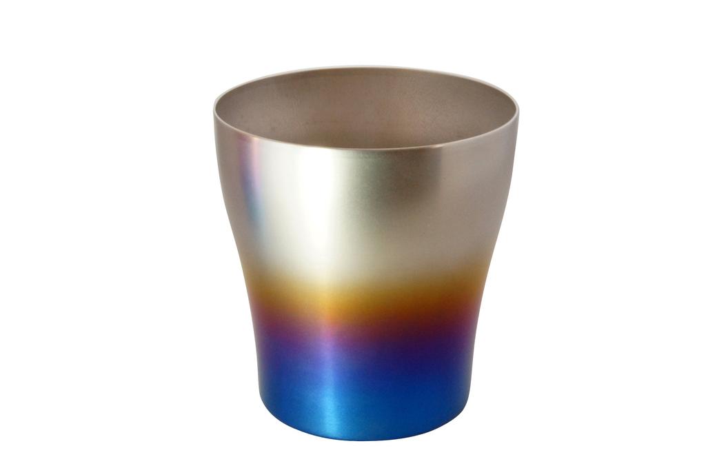 HORIE Made in Niigata Prefecture Pure Titanium Double Tumbler 250cc Fireburn Set 2 T15FB250SET Tsubame,