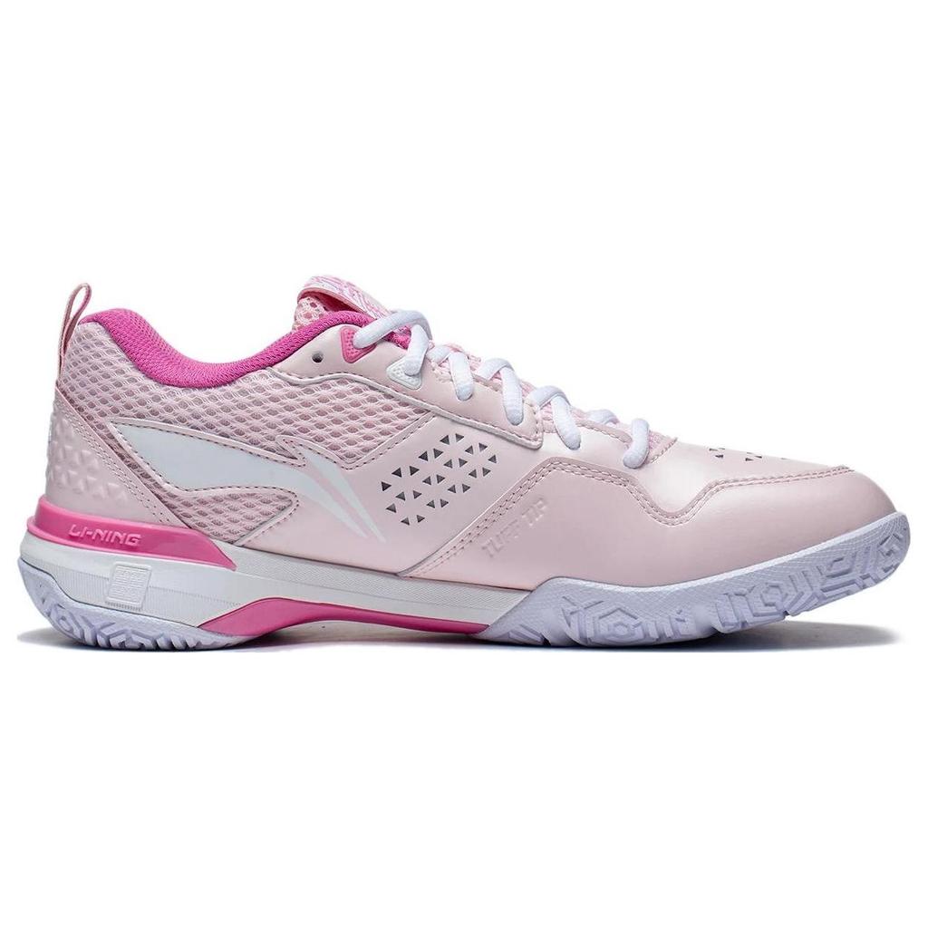 Li Ning Blade Pro Fabric Synthetic Leather Non-Slip Wear-Resistant Breathable Low-Top Badminton Shoes Unisex Sneaker Strawberry-Pink AYAT005-4