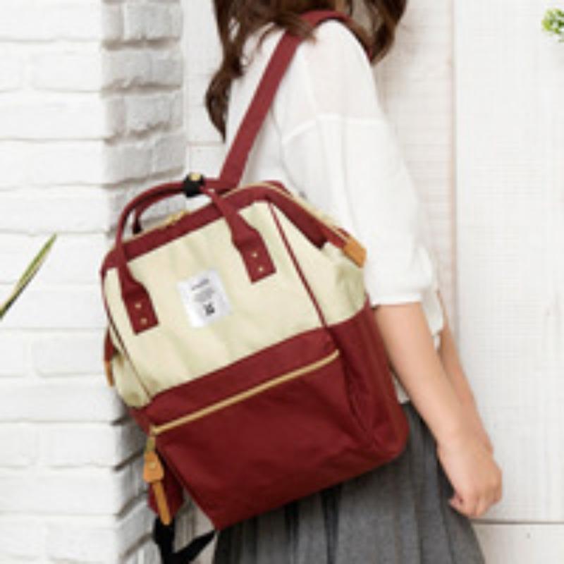 Large Gold Bag Travel Schoolbag Backpack Backpack Female Runaway Print