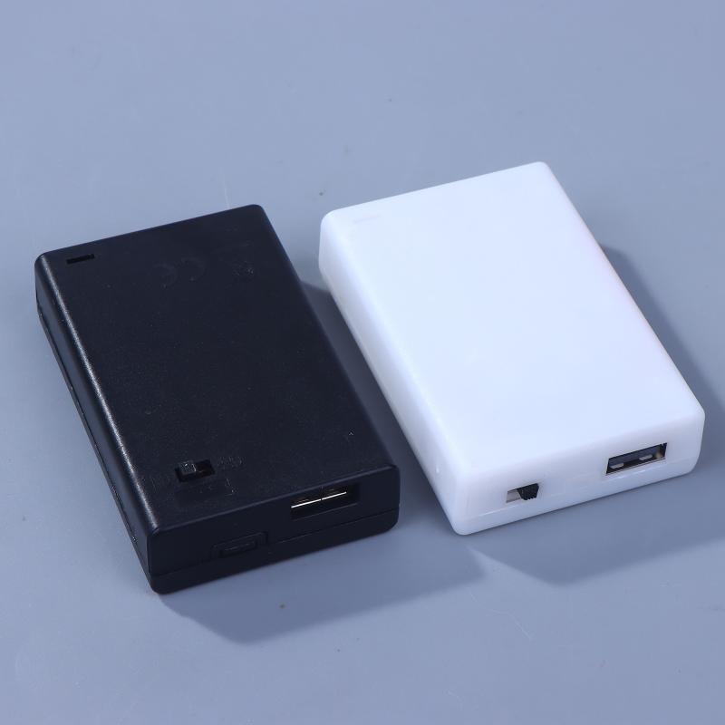 1PC Plastic USB Battery Box 3AA 4.5V AA Battery Case AA Battery Holder With Switch AA Box 4.5V With Line Or With USB/Line
