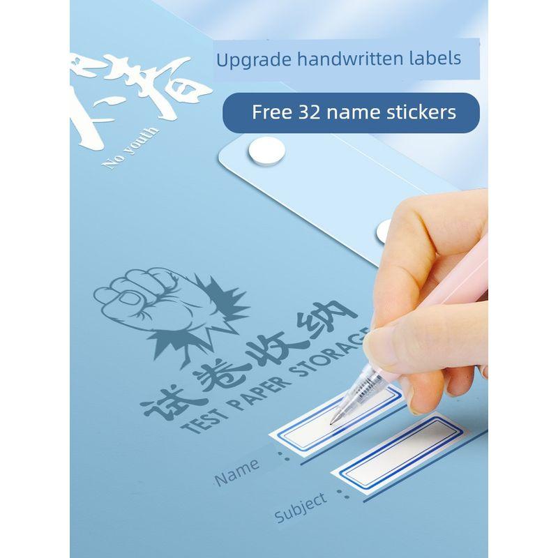 Book Folder Document Storage Organize Fantastic Multi-Layer Junior High School Student Info Booklet Only for Pupils Insert Exam Category Folder