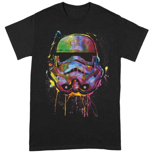 

Paint Splats Helmet Black T-Shirt STAR WARS S