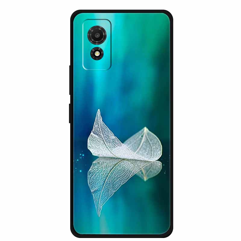 Phone Case For TCL 501 Case TCL501 Painted Cat Silicone Protective Cover for TCL 501 T433D 2024 Bumper Protector Fundas Coque