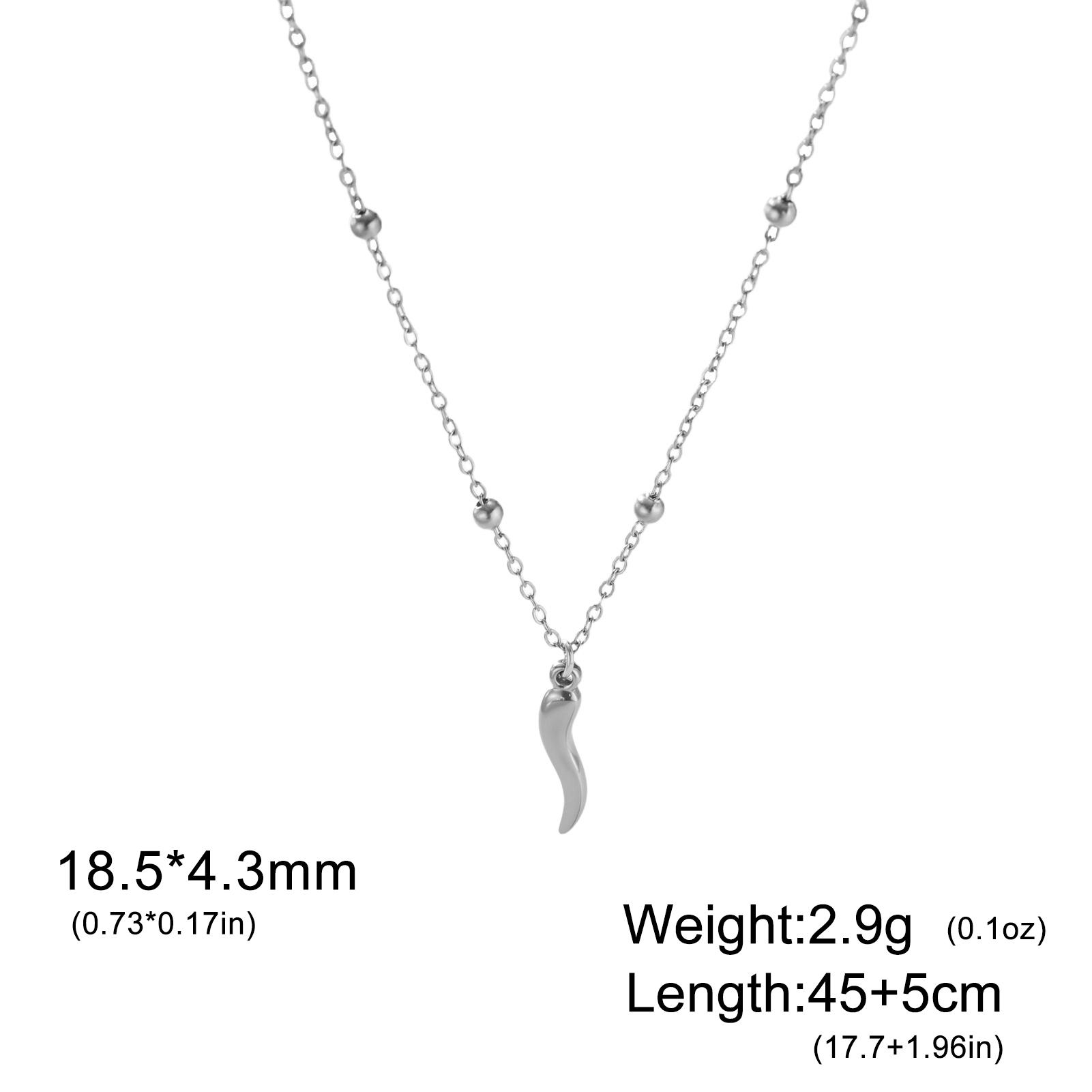 

Teamer Lucky Italian Horn Necklace For Women Men Good Luck Friendship And Dreams Enamel Pendant Necklace Jewelry Gift Wholesale 50cm