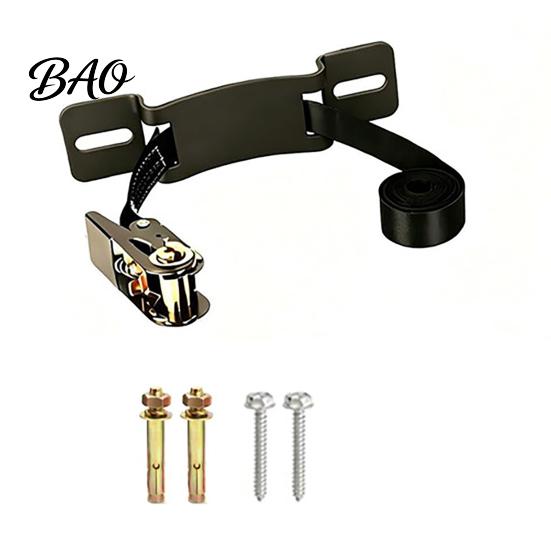 Vertical Propane Tank Strap Holder, Heavy Duty Steel Wall Mounted Gas Bottle Fixing Bracket, Workshop Mount Adjustable Ratchet And Screws Holder