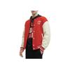 Fila Dazzling Dragon Series Color Block Letter Print Casual Cotton Jacket Men Jacket Legendary-Red F11M419901FRD