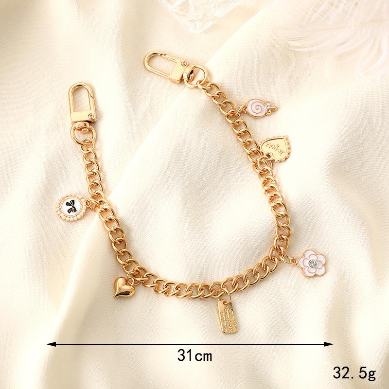 36cm pendant pearl handheld wristband lanyard for beach bag jean phone case tumbler cup bottle resistance accessory decorations