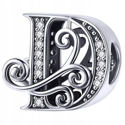 Charms Letter D 925 Letter Bead Pendant Charms Pr 925