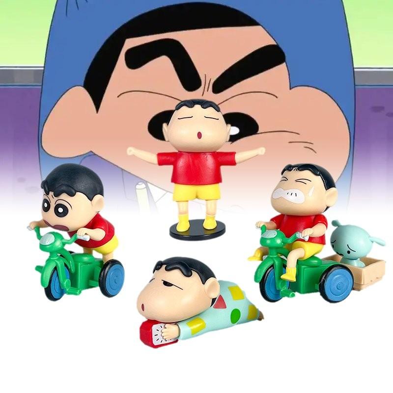Adorable Crayon Shinchan Pvc Figurine Set Cute Cartoon Blind Box Collection