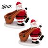 Christmas Santa Claus Storage Figurine Candy Bowl, Resin Tabletop Ornament with Housewarming Gift Slot, Creative Desktop Organizer for Holiday