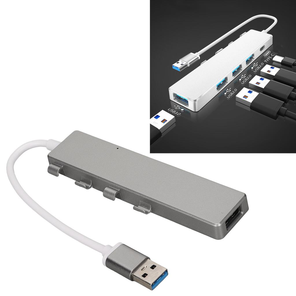 USB Hub High Speed 1xUSB3.0 Port 3xUSB2.0 Ports 1xUSB C Power Port USB3.0 4 Ports Hub USB Hub Multiport Adapter