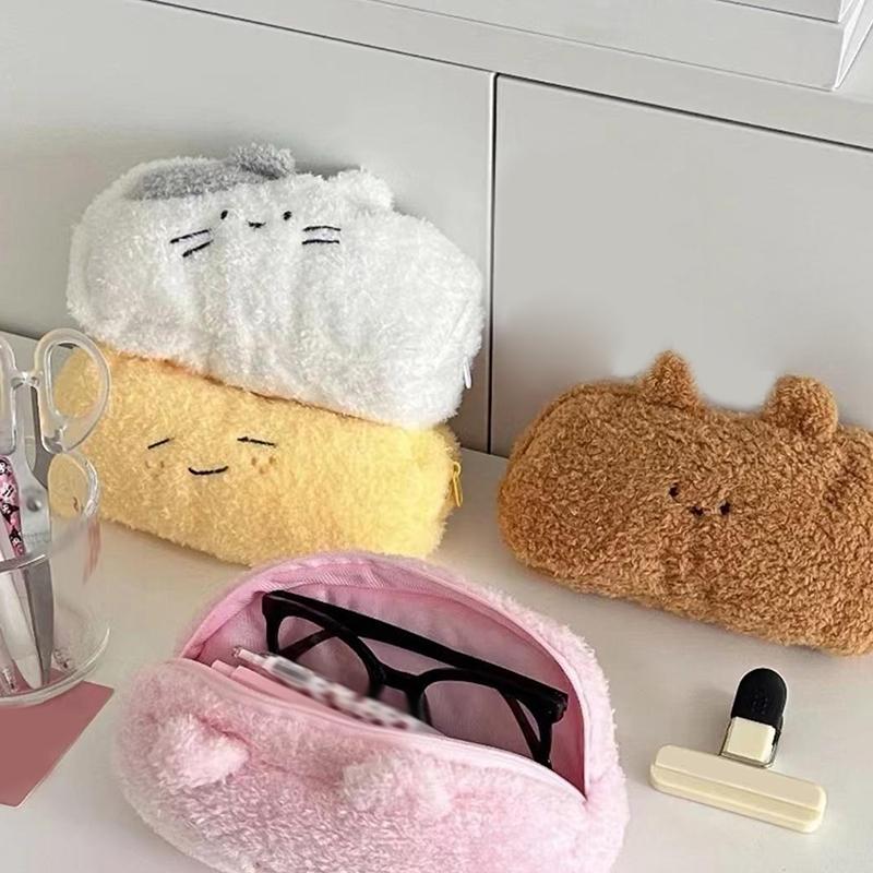 Oryginalny Pluszowy Piórnik Uroczy Ins Wielofunkcyjny Torba do Przechowywania o Dużej Pojemności Torba na Artykuły Papiernicze dla Ucznia Piórnik Szkolny