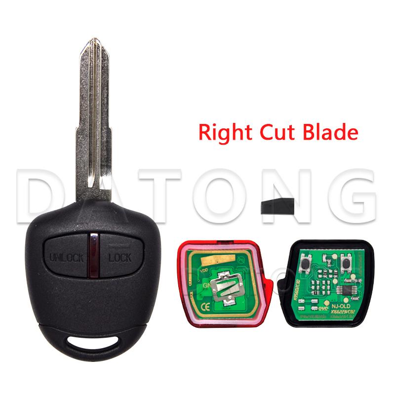 Datong World Car Remote Control Key For Mitsubishi Outlander ASX Lancer Triton Lama Pajero MIT8 ID46 433MHz Replace Smart Key