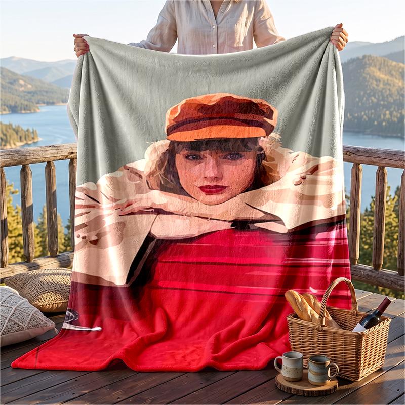 Coperta Plaid in Flanella Calda, Coperta Leggera e Accogliente di Taylor Swift per Letto, Divano e Uso Quotidiano