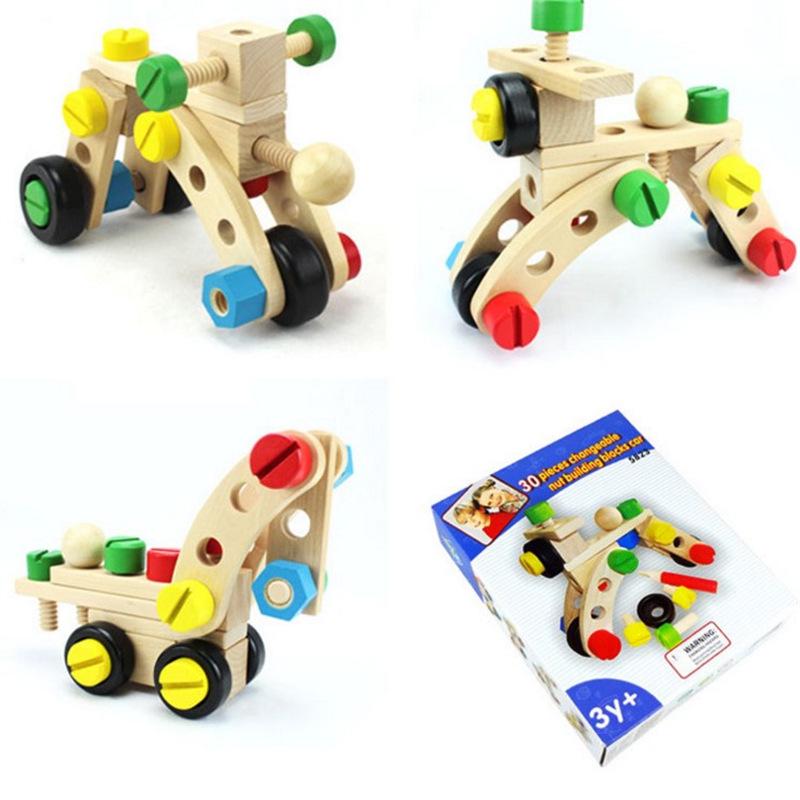 

Многофункциональная игрушечная машинка-конструктор с гайками и болтами - развивающий инструмент для науки в детском саду