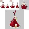 Weihnachten Weinrot 5xl Sexy Santa Maid Outfit Cosplay Schleife Lolita Kostüm