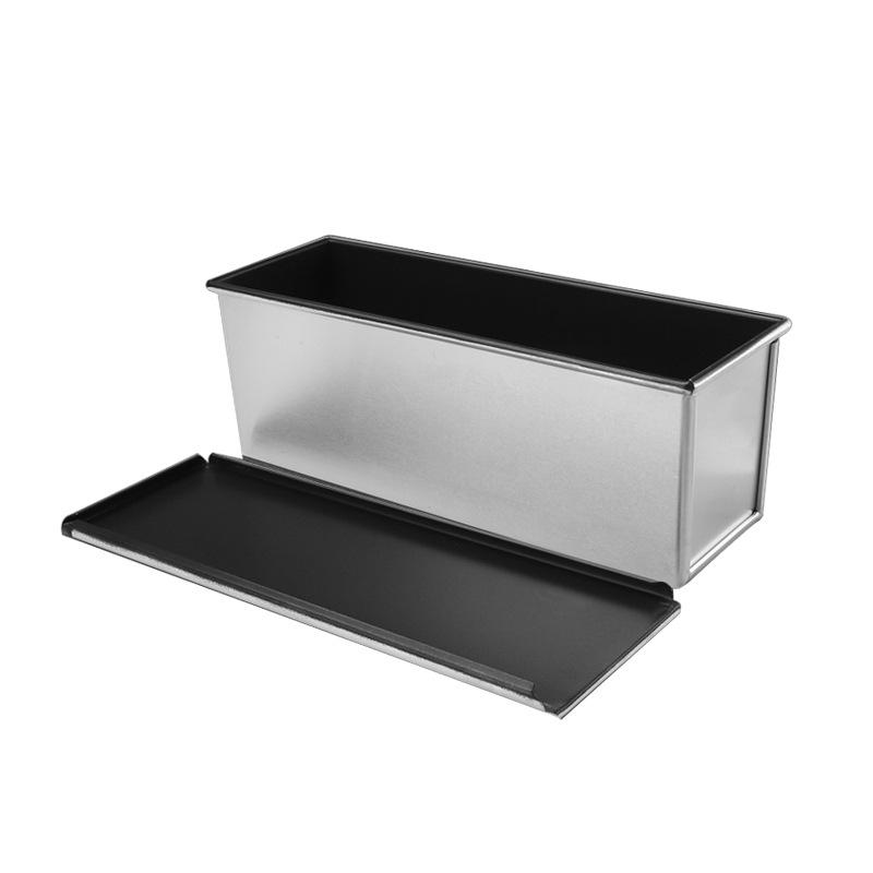 

450 г/750 г/1000 г/Алюминиевый сплав с черным антипригарным покрытием Коробки для тостов Форма для выпечки хлеба с крышкой
