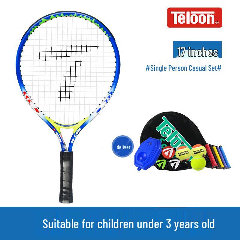 Teloon Dragon Kids Tennis Racket: 21 , 23 , 25 with Strings for Primary Students Beginner Training 21 Inch