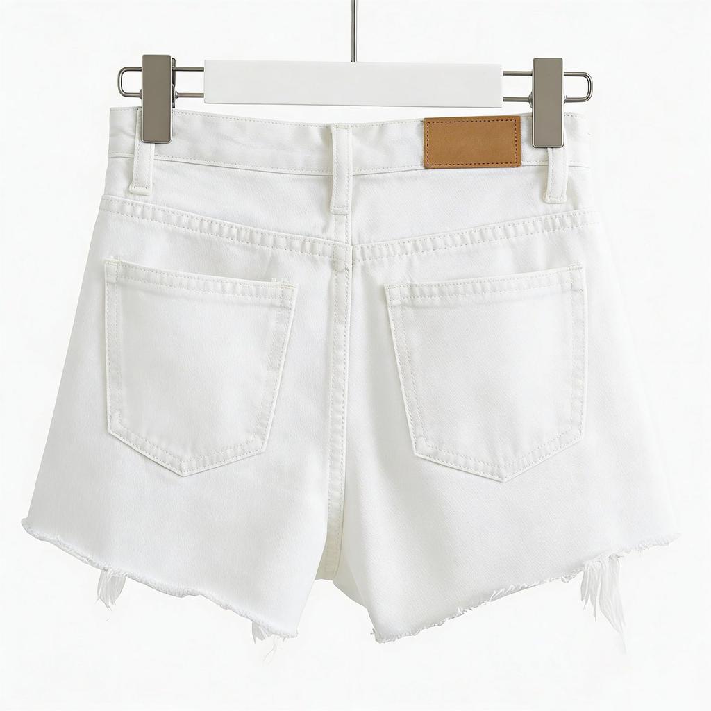 Ladies' Casual  Versatile Fashionable Denim Shorts