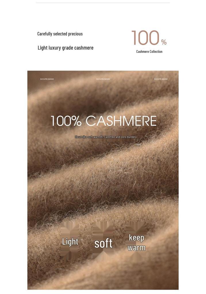 Autumn & Winter Women's 100% Pure Cashmere Half-High Neck Sweater - New Style, Comfortable, Warm, Fluffy Pullover.