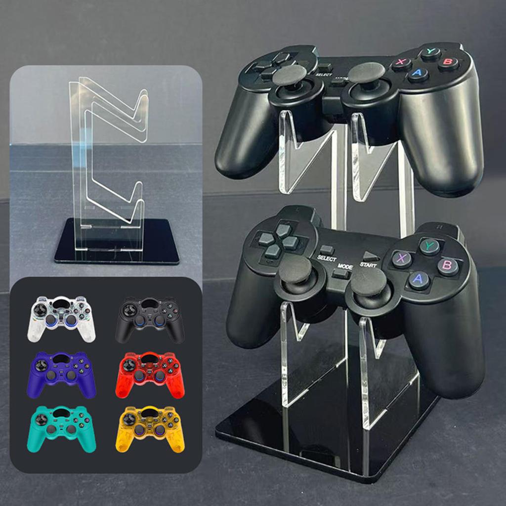 Universeller Dual Controller Ständer Schreibtisch Controller Transparenter Acrylhalter Gamepad Joystick Halterung
