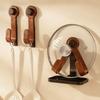 Waterproof Chopping Board Rack Adjustable Pot Cover Drain Holder Suction Cup Pot Lid Rack  Kitchen