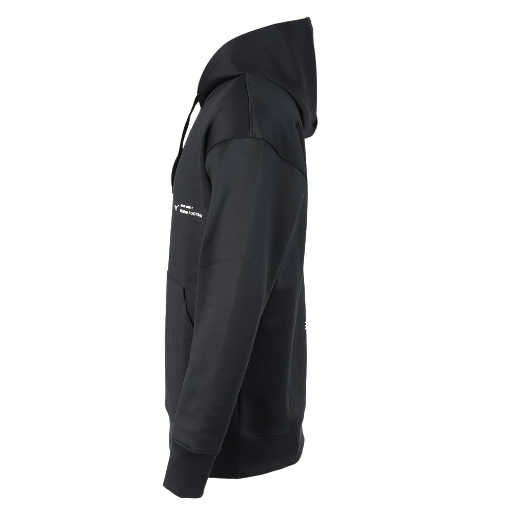 Soccer Wear Hoodie Parka OFF THE PITCH Stretch Slim Silhouette Unisex P2MCB065 Black [Mizuno]