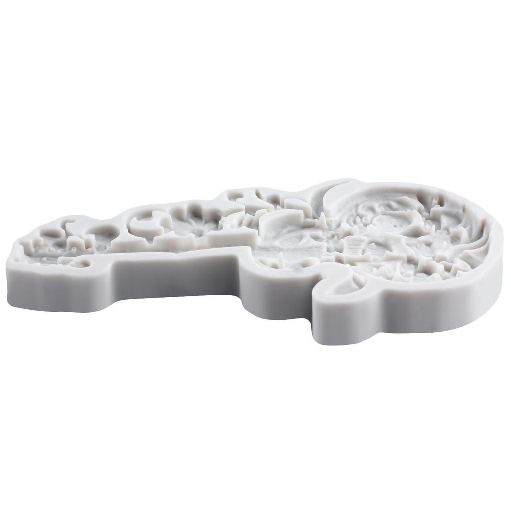 Guitar Silicone Mold Flower Fondant Molds Cake Decorating Tools Cupcake Topper Candy Resin Clay Chocolate Gumpaste Mold