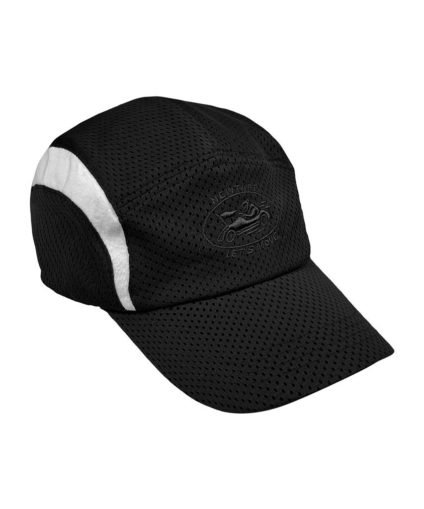 Nyuteib Track Mesh Oversized Camp Cap - Black