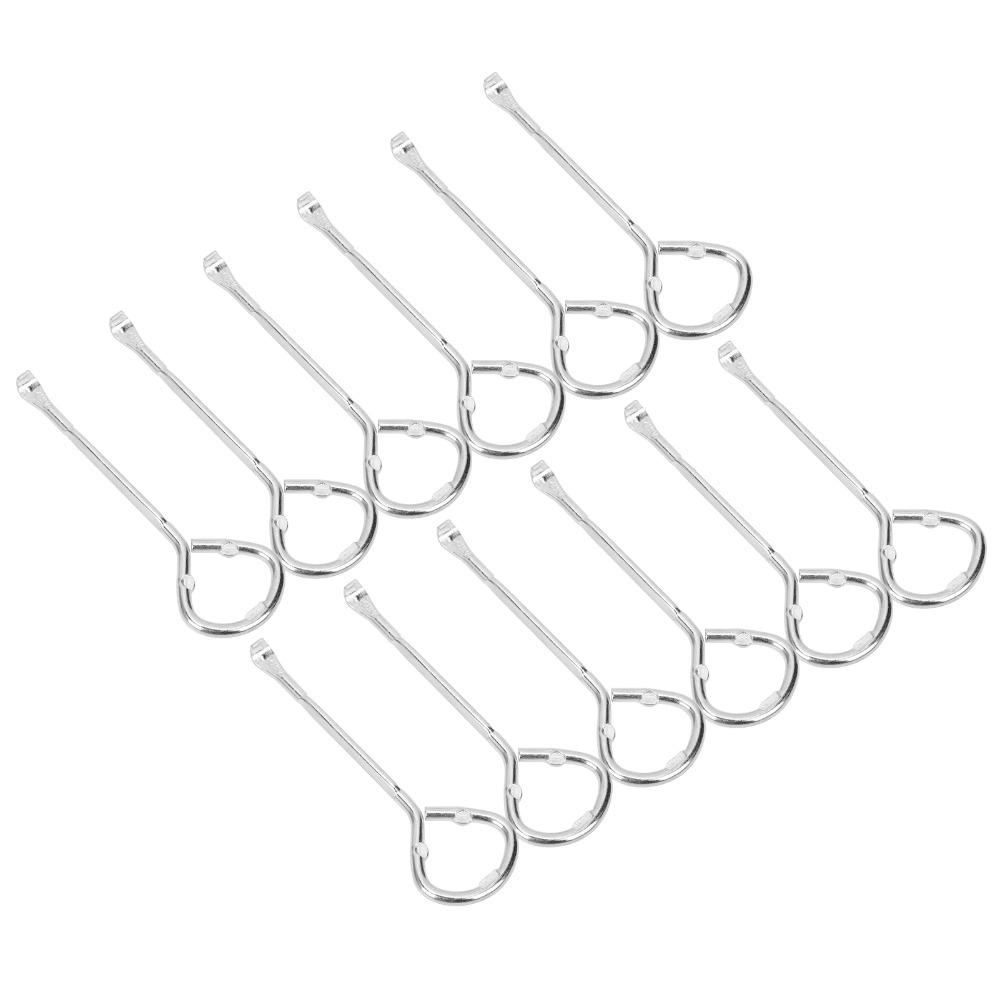 12 Pezzi M10 Acciaio Apribarattoli Vernice Metallo Costruzione Strumento Manuale Apribottiglie Design Multifunzionale Chiave a Croce Apribottiglie