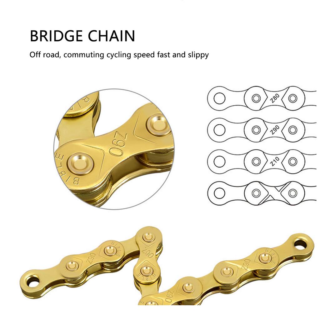Mountain Bike Chain Steel Gold 116 Links 11 Speed Quenching Heat Treated Road Bike Accessories
