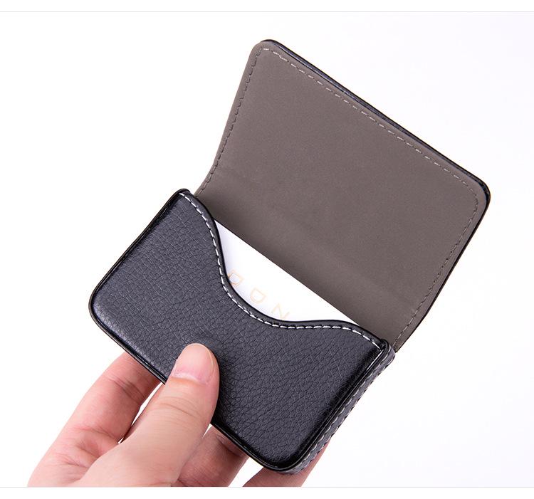 Creative Metal Minimalist Business Card Holder for Men & Women - Customizable Exhibition Gift