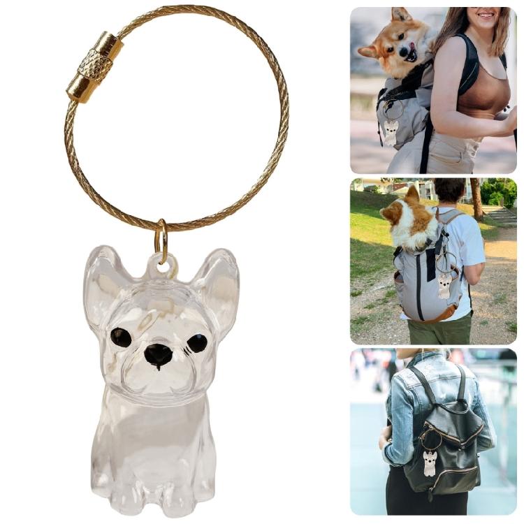 Clear Dog Furs Keepsakes Keychain,Dog Hair Holder Keychain Pet Furs Keepsakes Keychain Memorial Keyring Pet Lover Gift