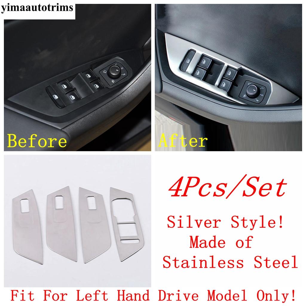 Stainless Steel Accessories For Skoda Kodiaq 2017 -  Door Speaker Dashboard AC Air Window Lift Button Decor Panel Cover Trim
