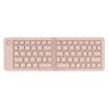 Macaron Color Foldable Bluetooth Keyboard with Phone Stand for Mobile and Tablet.