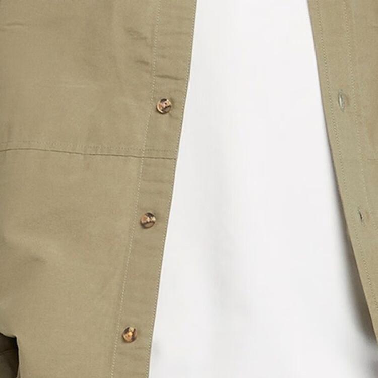 Timberland Af Tfo Dwr Utility Overshirt Solid Color Casual Long Sleeve Shirt Men shirts Military-Green A5QRZ-590