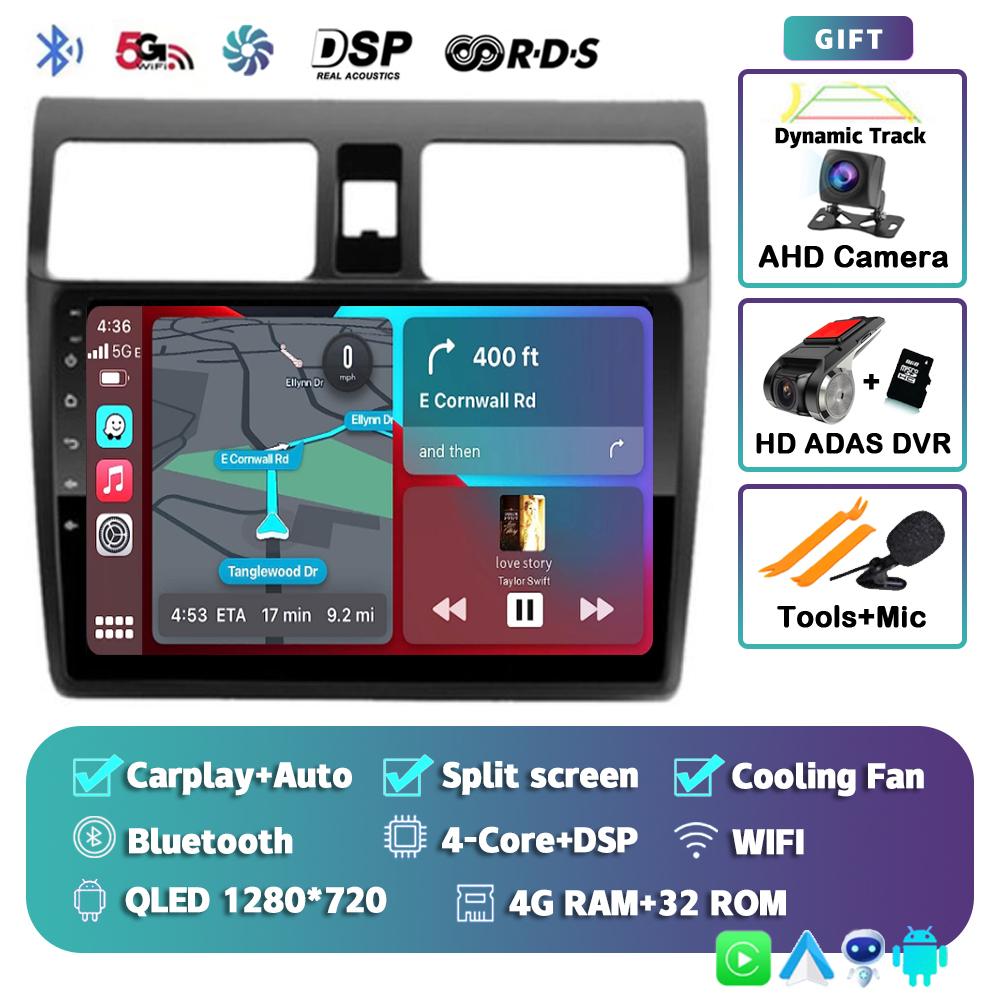 Android 14 Carplay Auto For Suzuki Swift 2003-2010 2 Din Car Radio Multimidia Video Player GPS Navigation Stereo Head Unit Audio