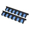 Wall Mounted Fishing Rod Rack Chemical Resistant Vertical 6 Fishing Rod Holder with 4 Screws